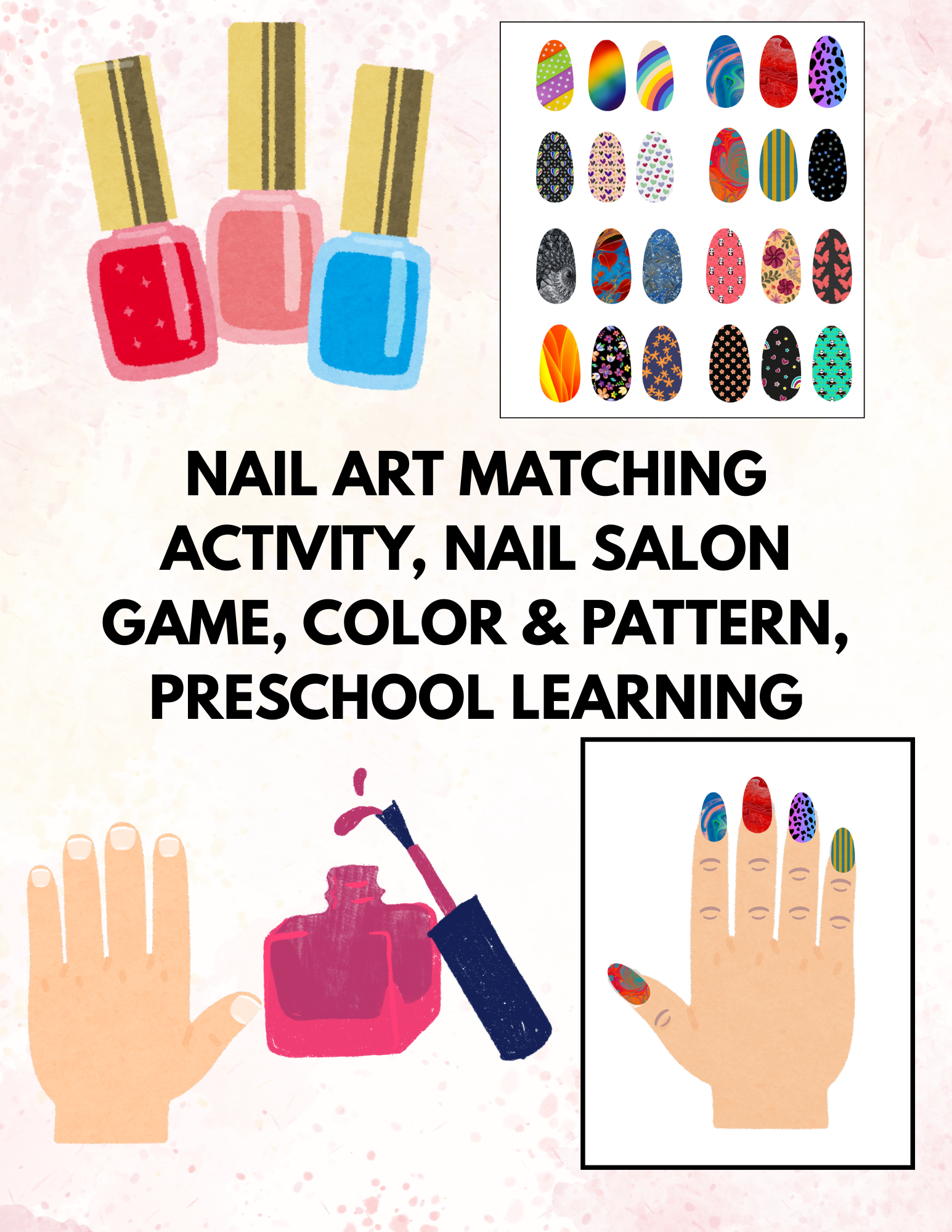 nail art matching activity (2)